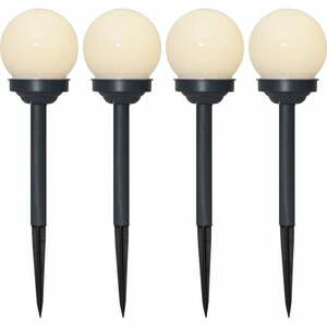 Zestaw 4 solarnych lamp ogrodowych Star Trading Globus, wys. 27 cm obraz