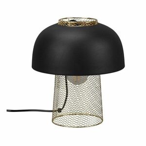 Metalowa lampa stołowa w kolorze matowej czerni (wysokość 28 cm) Punch – Reality obraz