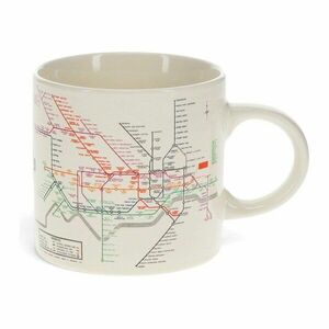 Beżowy ceramiczny kubek 350 ml Heritage Tube Map – Rex London obraz