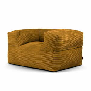 Musztardowy sztruksowy worek do siedzenia MooG – SLOWDOWN obraz