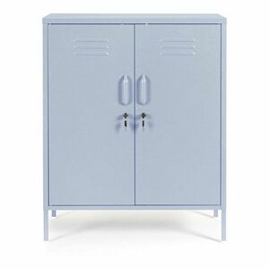 Jasnoniebieska metalowa szafka z zamkiem 80x101, 5x40 cm Cambridge – Yes Everyday obraz