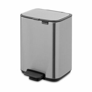 Stalowy kosz na śmieci z pedałem w kolorze matowego srebra 4 l Bo – Brabantia obraz