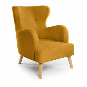 Musztardowy fotel typu uszak Noemye – Bonami Selection obraz