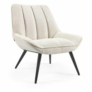 Beżowy fotel z materiału bouclé Marlina – Kave Home obraz