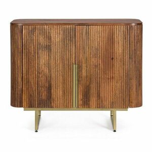 Komoda z litego drewna mango w naturalnym kolorze 95x80x40 cm Vilas – Bizzotto obraz