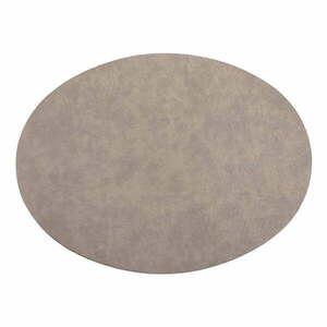 Szara mata stołowa z imitacji skóry ZicZac Troja, 33x45 cm obraz