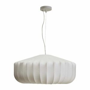Biała lampa sufitowa z tekstylnym kloszem ø 76 cm Somar – Kave Home obraz