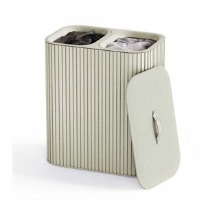 Beżowy bambusowy kosz na pranie 2x45 l Tota Luxe – Joseph Joseph obraz