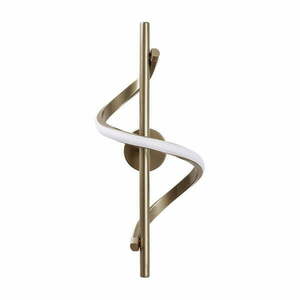 Kinkiet LED w kolorze mosiądzu Likma – Opviq lights obraz