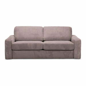 Szaroróżowa sztruksowa rozkładana sofa 195 cm Nona – Makamii obraz