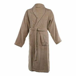 Brązowy bawełniany szlafrok w rozmiarze S/M Lindu – Tiseco Home Studio obraz