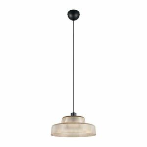 Lampa wisząca w bursztynowym kolorze ze szklanym kloszem ø 35 cm Abella – Reality obraz