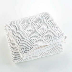 Biało-beżowy dżersejowy zestaw narzuty na łóżko i poszewki na poduszkę 240x260 cm Cassandra – douceur d'intérieur obraz