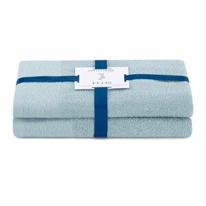 Jasnoniebieskie bawełniane ręczniki zestaw 2 szt. frotte Flos – Restilo obraz