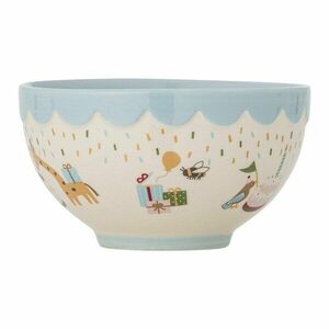 Jasnoniebiesko-kremowa kamionkowa miska dla dzieci ø 13, 5 cm Celebrate – Bloomingville Mini obraz
