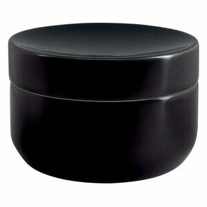 Czarny organizer łazienkowy na waciki ceramiczny Jaro – Spirella obraz