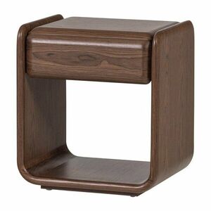 Szafka nocna z półką w ciemnym naturalnym kolorze Elura – WOOOD obraz