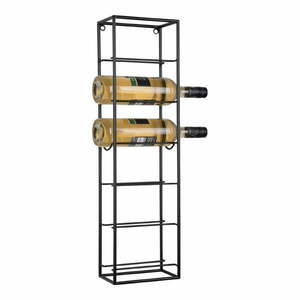 Czarny wiszący metalowy regał na wino liczba butelek 6 Single – PT LIVING obraz