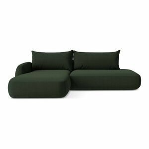 Ciemnozielony rozkładany narożnik (lewostronny/z szezlongiem) Hale – Makamii obraz