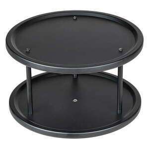 Czarny organizer na przyprawy Wenko Lazy Susan obraz