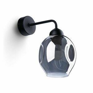 Czarny kinkiet ø 25 cm Garten – Sollux obraz