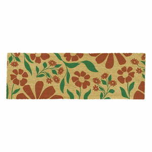 Wycieraczka z włókna kokosowego 40x120 cm Red & Green Floral – Artsy Doormats obraz