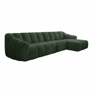 Ciemnozielony narożnik (prawostronny/z szezlongiem) Shell – Miuform obraz