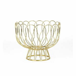 Kosz na owoce w kolorze złota PT LIVING Wired obraz