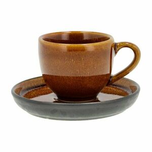 Ceramiczna filiżanka na espresso w bursztynowym kolorze 70 ml Gastro Black/Amber – Bitz obraz
