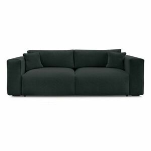 Czarna rozkładana sofa ze schowkiem 265 cm Ezechiel – Bobochic Paris obraz