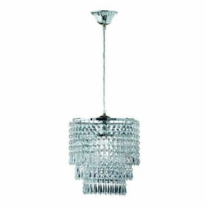 Jasnoniebieska metalowa lampa wisząca z kloszem ze szkła akrylowego ø 25 cm Orient – Reality obraz