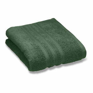 Ciemnozielony bawełniany ręcznik frotte 50x85 cm Zero Twist – Catherine Lansfield obraz