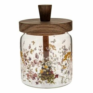 Szklany pojemnik na miód Flowers – Dakls obraz