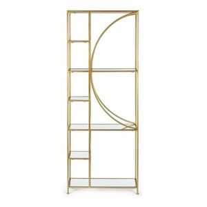 Stalowy regał w kolorze złota 66x176x25, 5 cm Elenor – Bizzotto obraz