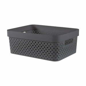 Ciemnoszary plastikowy pojemnik 36x27x14 cm Pure – Curver obraz