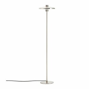 Lampa stojąca w kolorze srebra z metalowym kloszem (wysokość 130 cm) Nuvira – Kave Home obraz