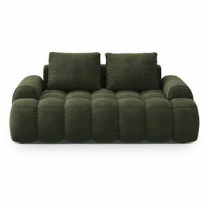 Zielona aksamitna sofa 175 cm Linz – Cosmopolitan Design obraz