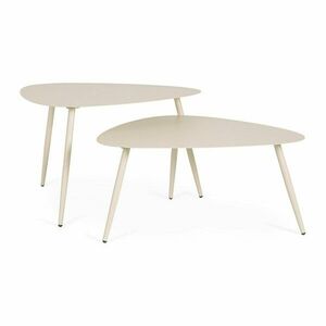 Stalowe stoliki ogrodowe zestaw 2 szt. 73, 5x77, 5 cm Yvonne – Bizzotto obraz