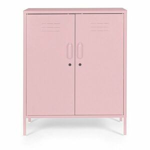 Jasnoróżowa metalowa szafka z zamkiem 80x101, 5x40 cm Cambridge – Yes Everyday obraz