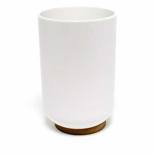 Biały plastikowy kubek na szczoteczki do zębów Smart – douceur d'intérieur obraz