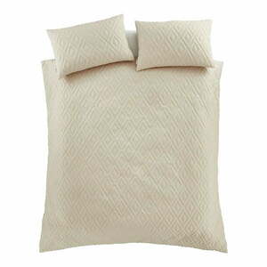 Beżowa pościel dwuosobowa 230x220 cm Jacob Geo – Catherine Lansfield obraz