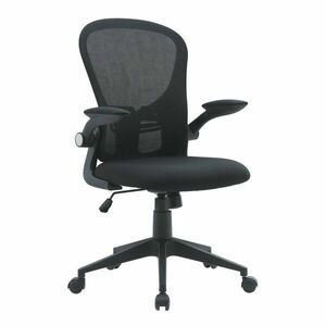 Czarne tapicerowane krzesło biurowe Kempton – Yes Everyday obraz