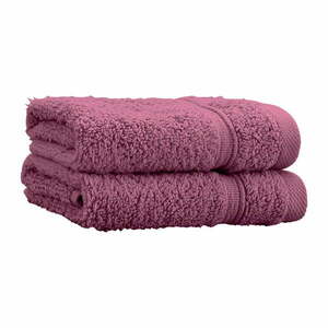 Ciemnoróżowe bawełniane ręczniki frotte zestaw 2 szt. 30x30 cm Zero Twist – Catherine Lansfield obraz