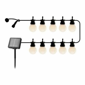 Girlanda świetlna liczba żarówek 10 szt. solarna długość 300 cm Lucas Matte – Sirius obraz
