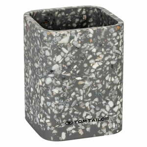 Szary kubek na szczoteczki do zębów z żywicy polimerowej Tom Tailor T-Terrazzo – Wenko obraz
