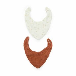 Kremowo-terakorowe bawełniane śliniaki zestaw 2 szt. Olna – Kave Home obraz