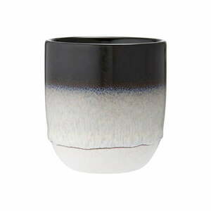 Czarno-biały kubek z kamionki Ladelle Cafe, 300 ml obraz