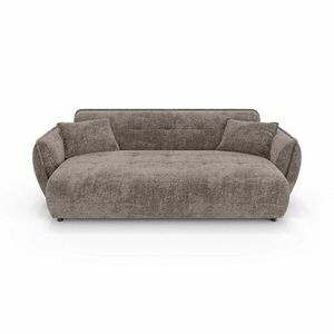 Szarobrązowa sofa z tkaniny szenilowej 250 cm Nelia Big – Ropez obraz