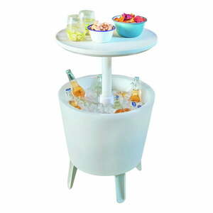 Okrągły stolik ogrodowy z pojemnikiem na lód 49.5x49.5 cm Illuminated cool – Keter obraz