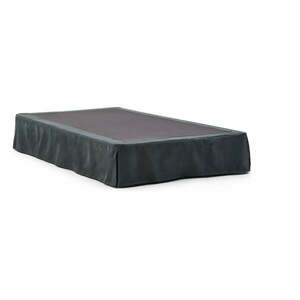 Antracytowe tapicerowane łóżko jednoosobowe 90x200 cm Jaira – Kave Home obraz